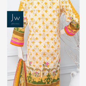 J. 3 Piece Printed Lawn Suit JL 3 joray wala