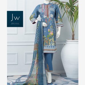 J. 3 Piece Printed Lawn Suit JL 8 joray wala