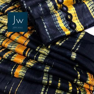 Tie and Dye Mustard and Dark Blue by joraywala