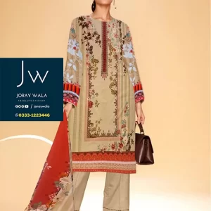 Stitched Nisha Printed Linen Collection 05