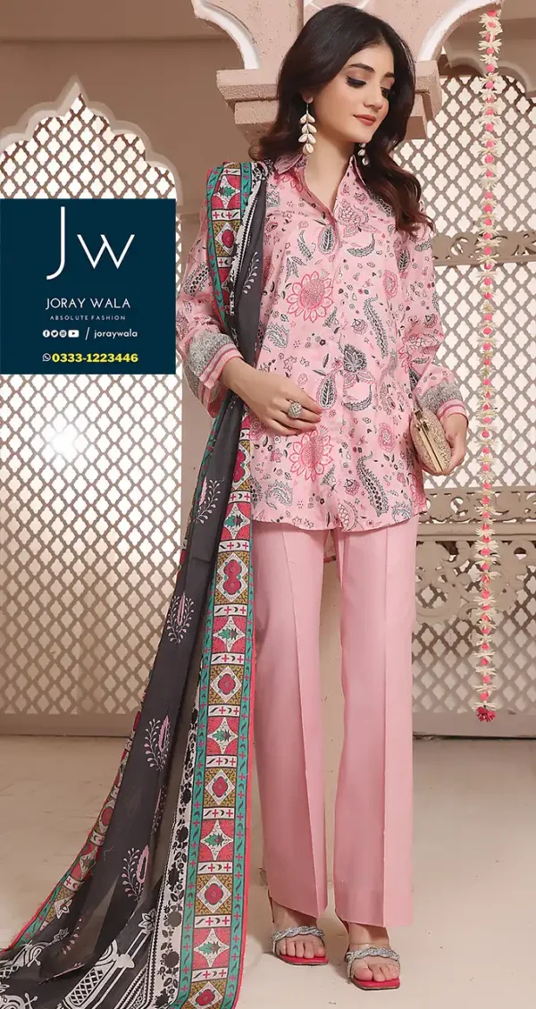 Summer Collection Rung Bari lawn 3 Pcs Suit