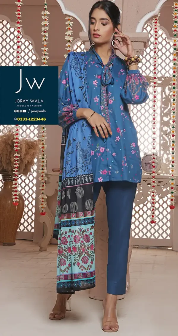 Summer Collection Rung Bari lawn 3 Pcs Suit