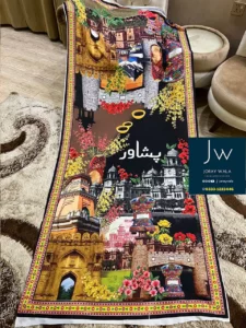 Swiss digital printed shawl Peshawar 2023