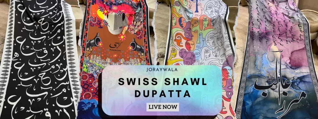 Swiss shawl dupatta by joraywala