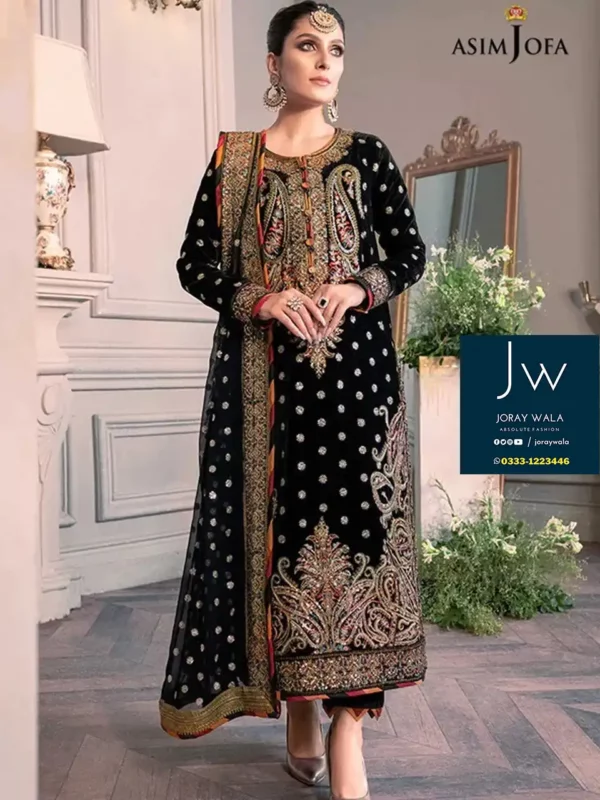 Party wear Velvet embroidered Collection 23 Master Copy