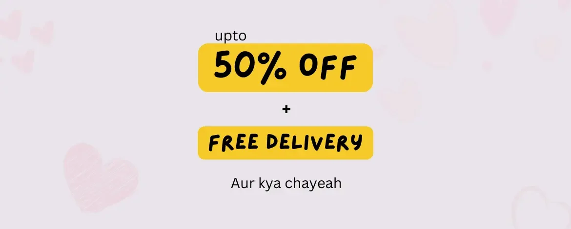 up to 50% Off plus free delivery aur kya chayeah by joraywala