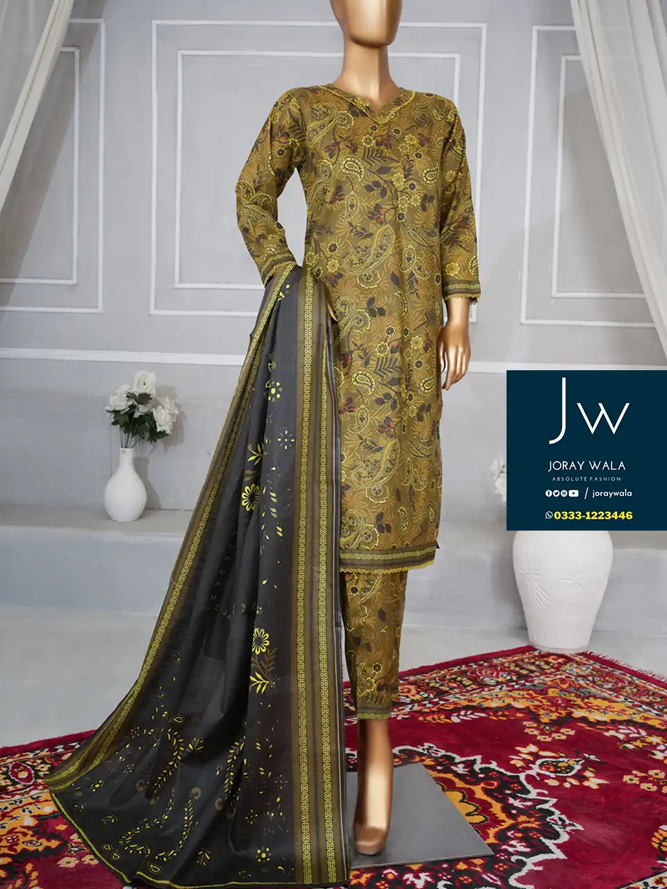 winter collection cambric suit D1 2024