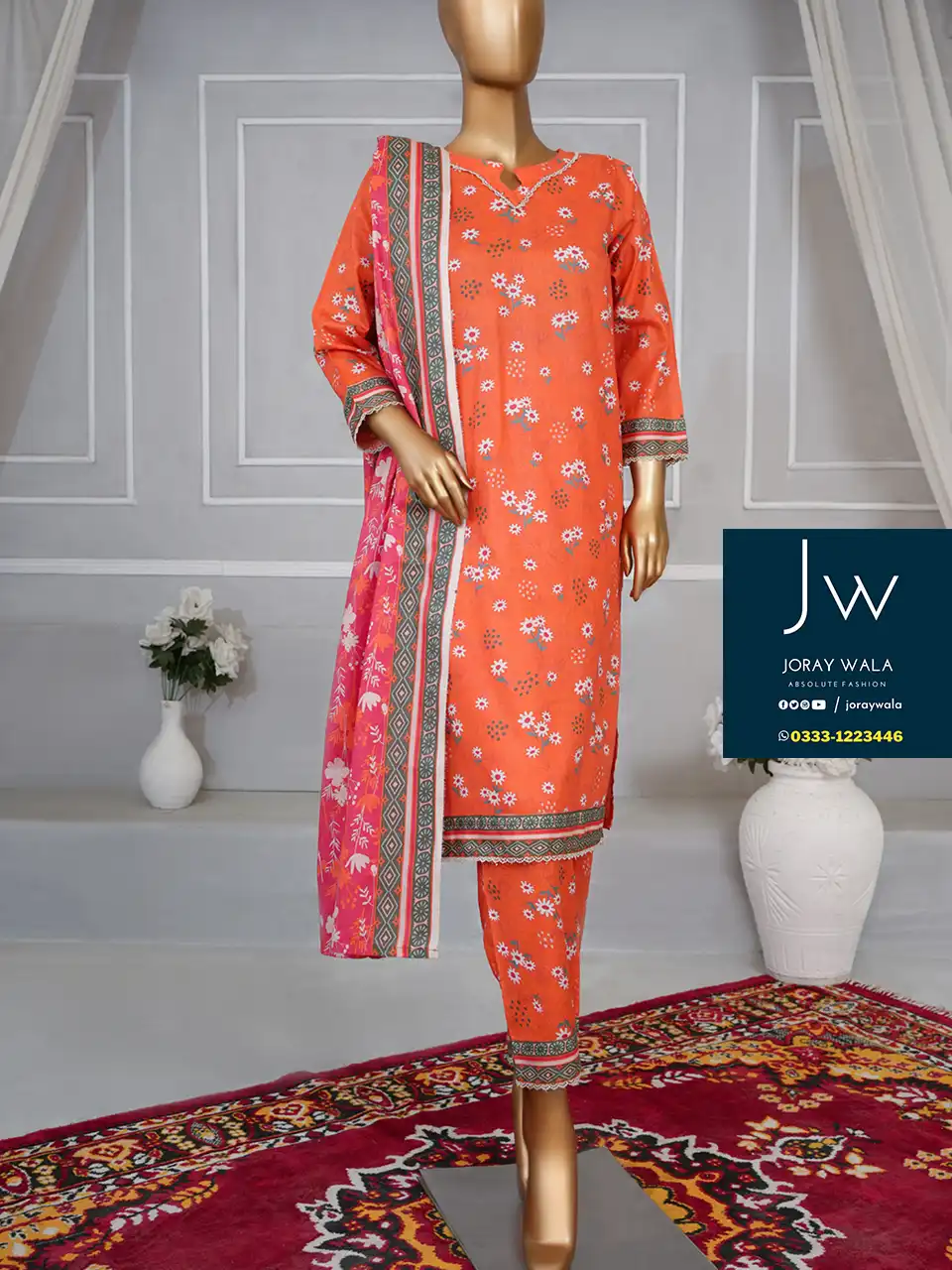 winter collection cambric suit D5 2024