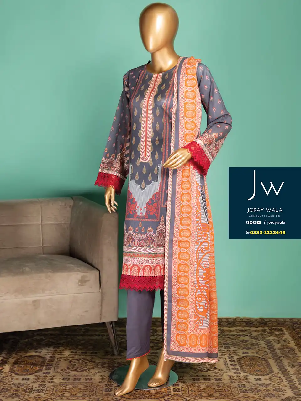 Afsanah Luxury Printed Lawn Summer collection 2024 out Now and available at joraywala