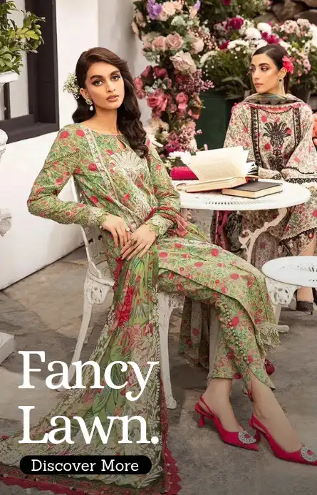 Fancy lawn Collection best designs available at joraywala with free delivery all over Pakistan