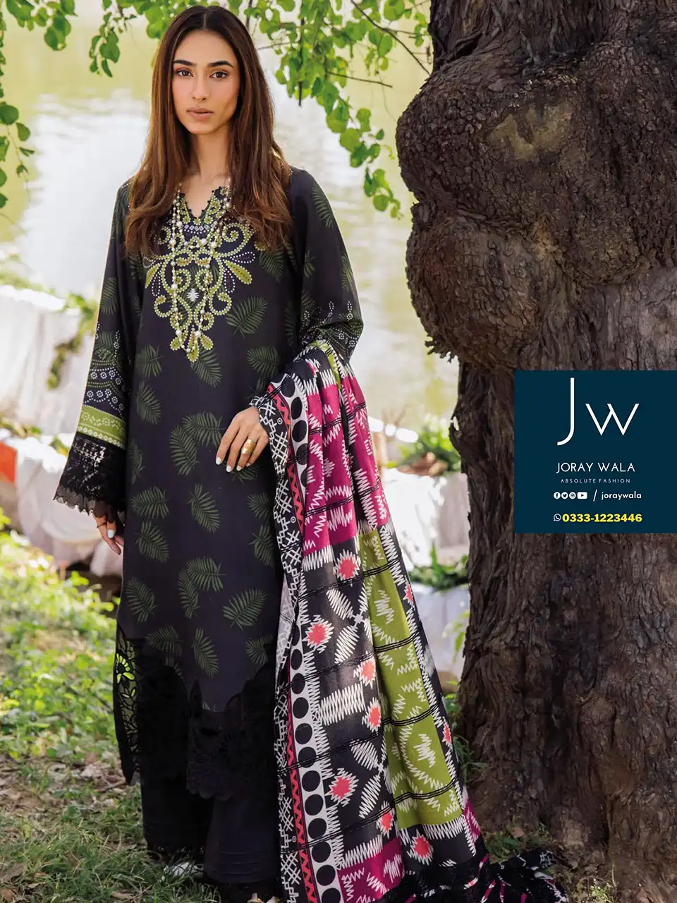 Partywear Fancy Lawn Gardenia Mastercopy 24 with free delivery available at joraywala