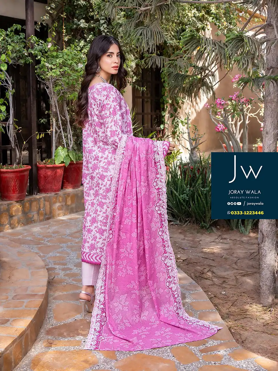 Zesh Cutwork Embroidered Lawn 2024 D3 by Zesh Textile available with free delivery at joraywala