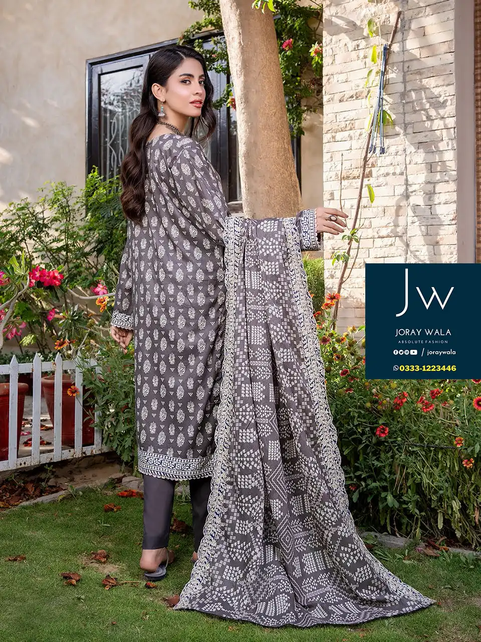 Zesh Cutwork Embroidered Lawn 2024 D7 by Zesh Textile available with free delivery at joraywala
