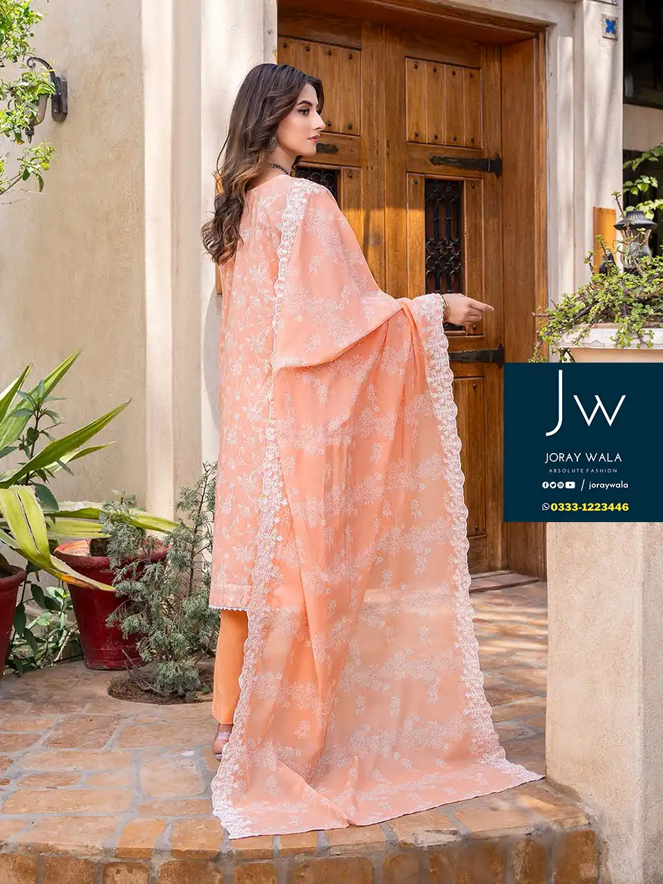 Zesh Cutwork Embroidered Lawn 2024 D8 by Zesh Textile available with free delivery at joraywala