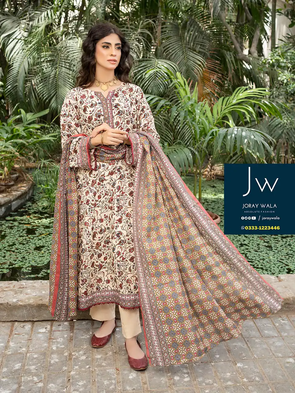 Zesh Summer Printed Lawn 2024 D5 available with free delivery at joraywala. 100% Original.