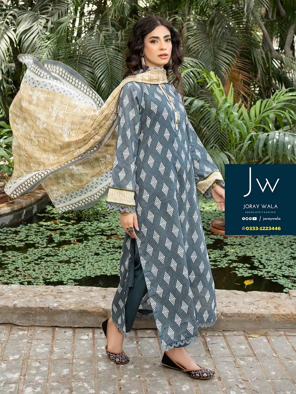 Zesh Summer Printed Lawn 2024 D8 available with free delivery at joraywala. 100% Original.