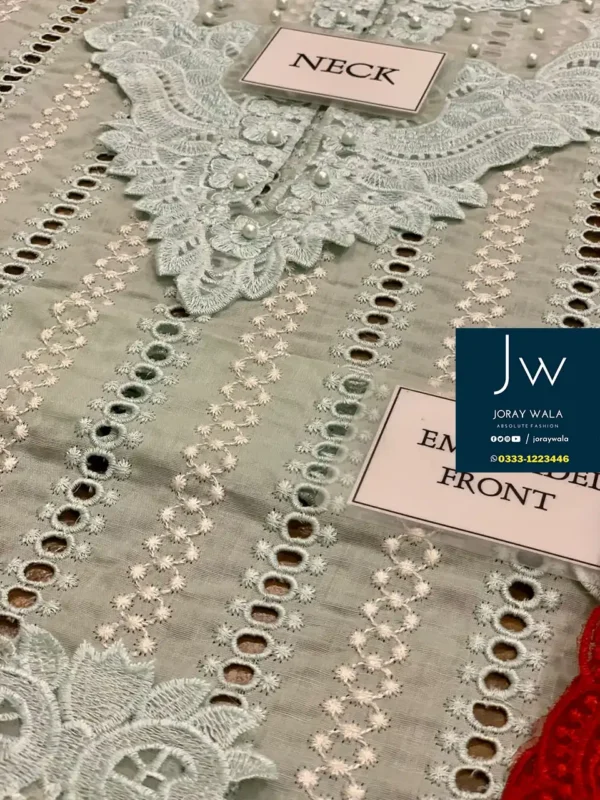 Partywear Fancy lawn Chikankari Mastercopy CXS-OPEL 3 pcs available at joraywala