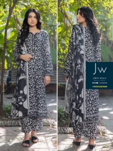 Iris allover black and white 3 pcs suit D1 with free delivery available at joraywala. AirJet Luxury Digital Printed Lawn Shirt. Airjet Luxury Digital Printed Lawn Dupatta. AirJet Luxury Digital Printed Trouser.