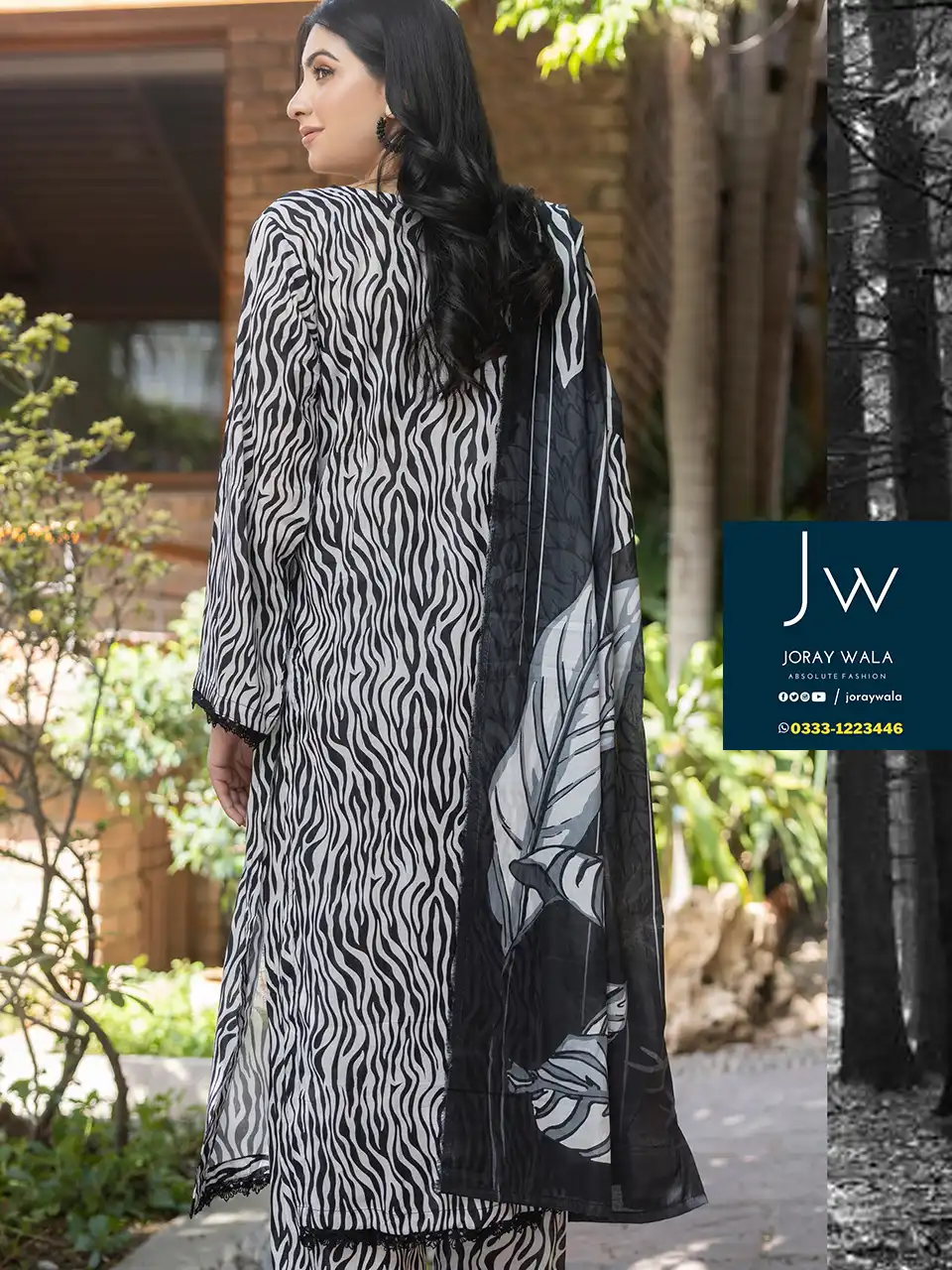 Iris allover black and white 3 pcs suit D2 with free delivery available at joraywala. AirJet Luxury Digital Printed Lawn Shirt. Airjet Luxury Digital Printed Lawn Dupatta. AirJet Luxury Digital Printed Trouser.