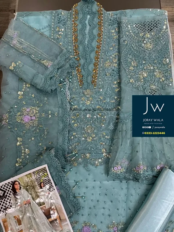 Partywear Semi stitched festive collection D1 available with free delivery at joraywala