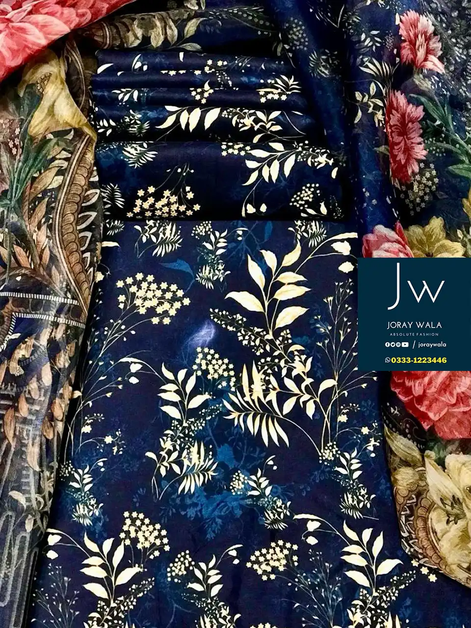 Digital Printed Swiss Lawn D23 with free delivery available at joraywala