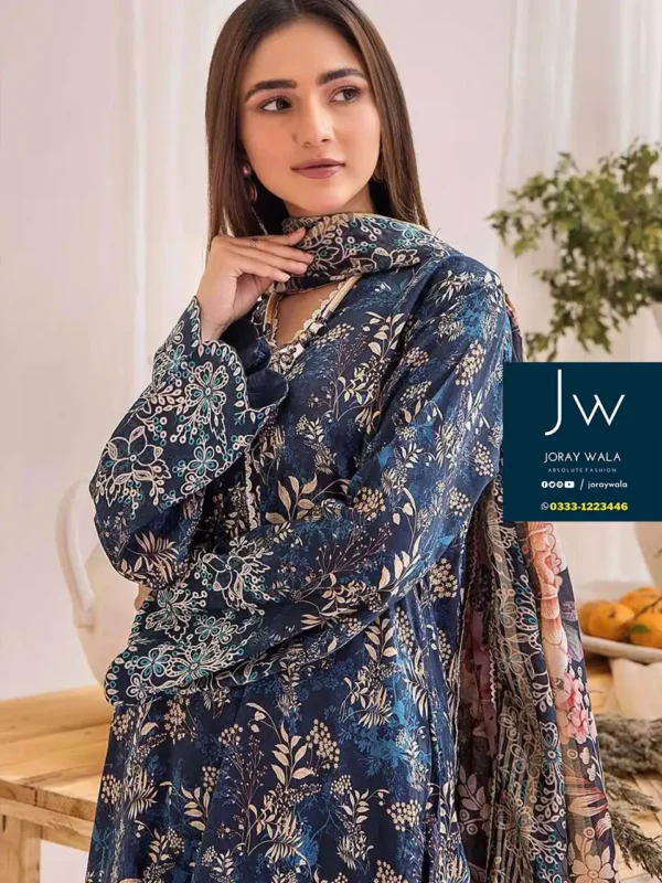 Digital Printed Swiss Lawn D23 with free delivery available at joraywala