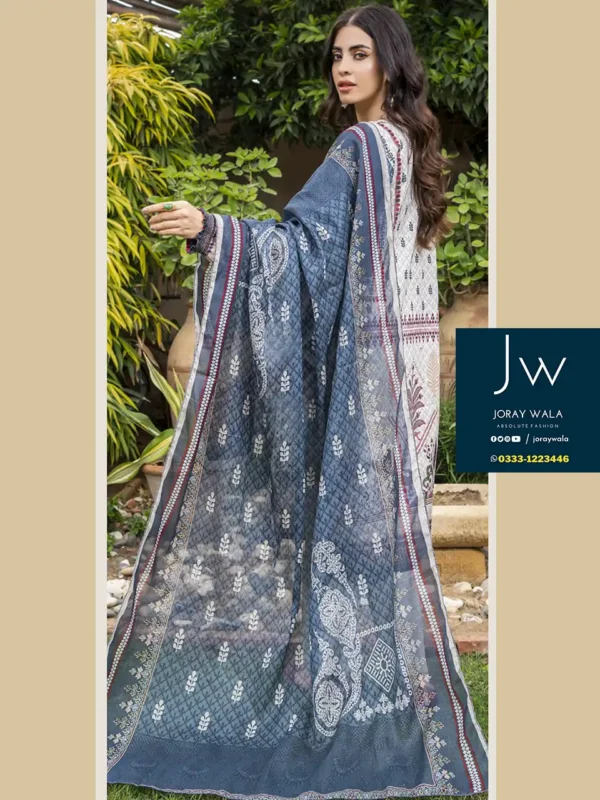 ZESH Signature Printed Lawn Edition vol 1 D3 available with free delivery at joraywala. 100% Original. Luxuary Airjet Printed Lawn Shirt. Luxuary Airjet Printed Lawn Dupatta. Airjet Dyed Cambric Trouser (2.5 MTR)