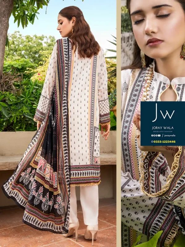 ZESH Signature Printed Lawn Edition vol 1 D6 available with free delivery at joraywala. 100% Original. Luxuary Airjet Printed Lawn Shirt. Luxuary Airjet Printed Lawn Dupatta. Airjet Dyed Cambric Trouser (2.5 MTR)