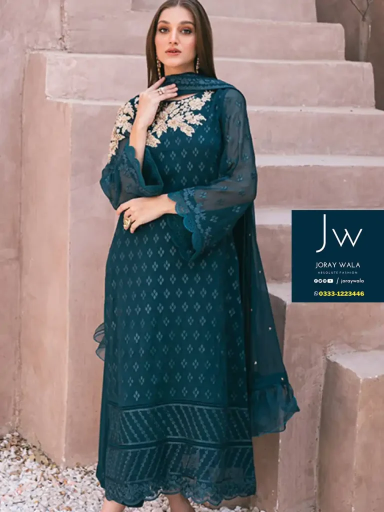 Partywear Formal festive collection Azure with free delivery available at joraywala