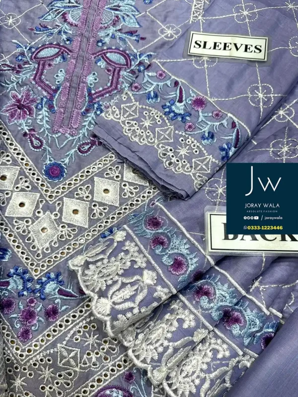 Partywear fancy Kanwal malik Chickankari 3 Pcs with free delivery available at joraywala