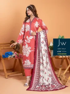 Zesh drop 1 khaddar printed 3 pcs D7 by zesh textile 100 percent original available at joraywala