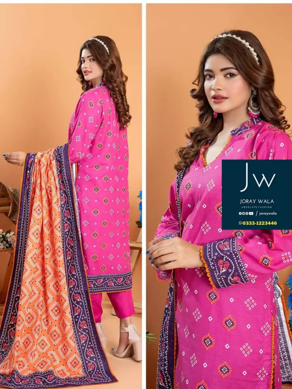 Zesh drop 1 khaddar printed 3 pcs D9 by zesh textile 100 percent original available at joraywala