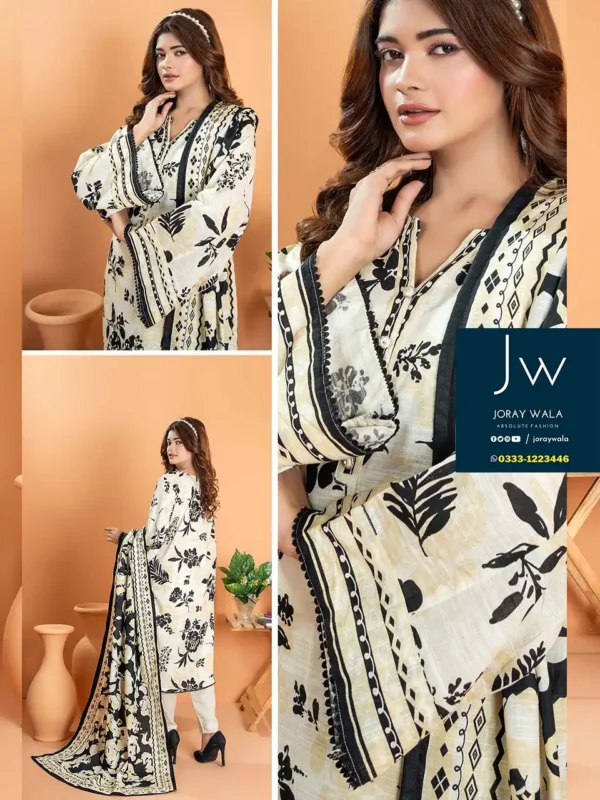 Zesh drop 1 khaddar printed 3 pcs D10 by zesh textile 100 percent original available at joraywala