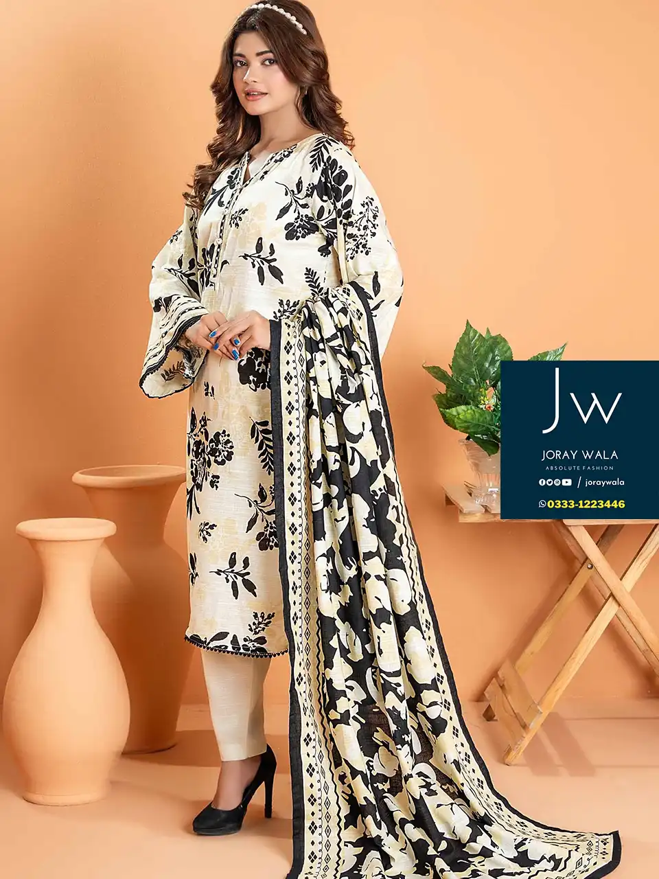 Zesh drop 1 khaddar printed 3 pcs D10 by zesh textile 100 percent original available at joraywala