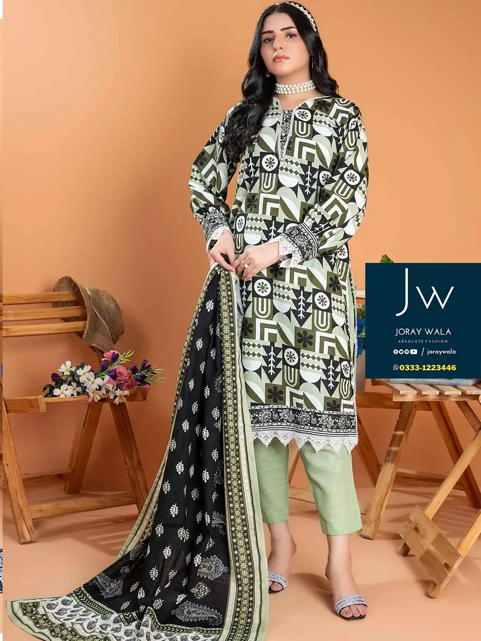 Zesh drop 1 khaddar printed 3 pcs D12 by zesh textile 100 percent original available at joraywala