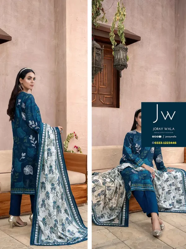 Zesh drop 2 khaddar printed 3 pcs D9 by zesh textile 100 percent original available at joraywalaa