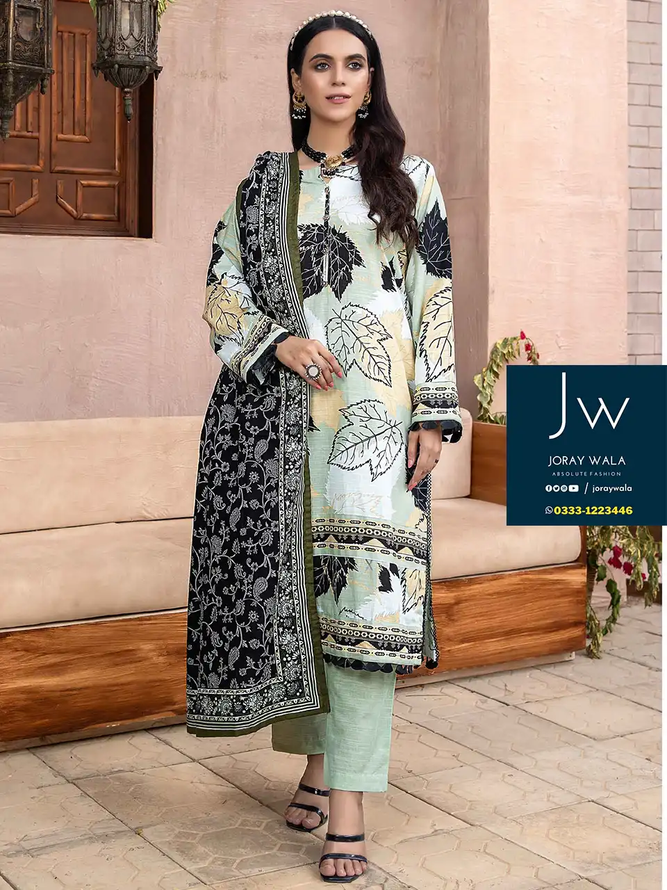 Zesh drop 2 khaddar printed 3 pcs D10 by zesh textile 100 percent original available at joraywalaa