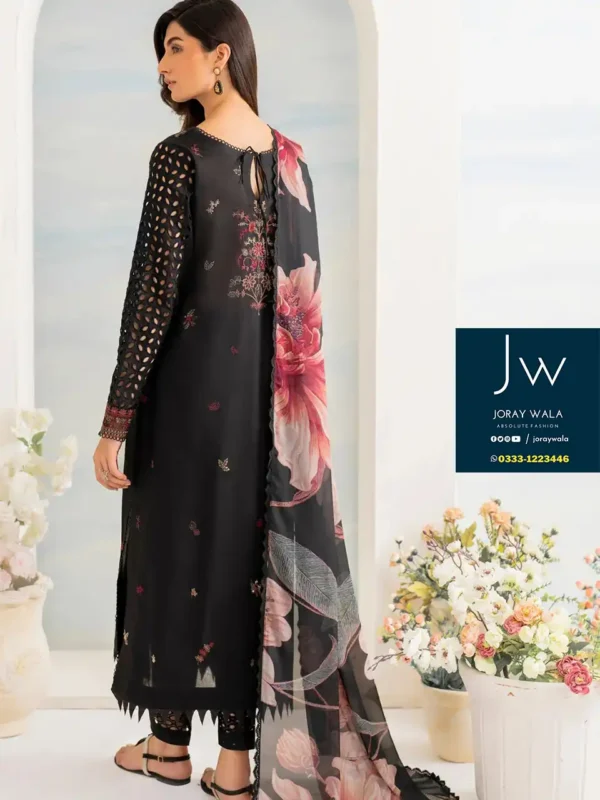 Partywear-fancy-Iznik-Lawn-Collection-Black- free-DC-all-over-Pakistan​