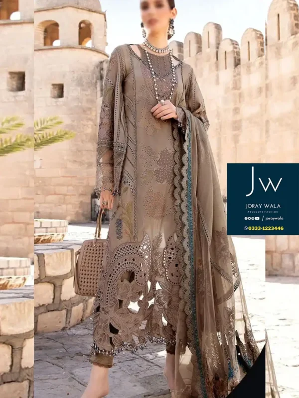 Partywear-fancy-embroidered-lawn-3-piece-unstitched-joraywala