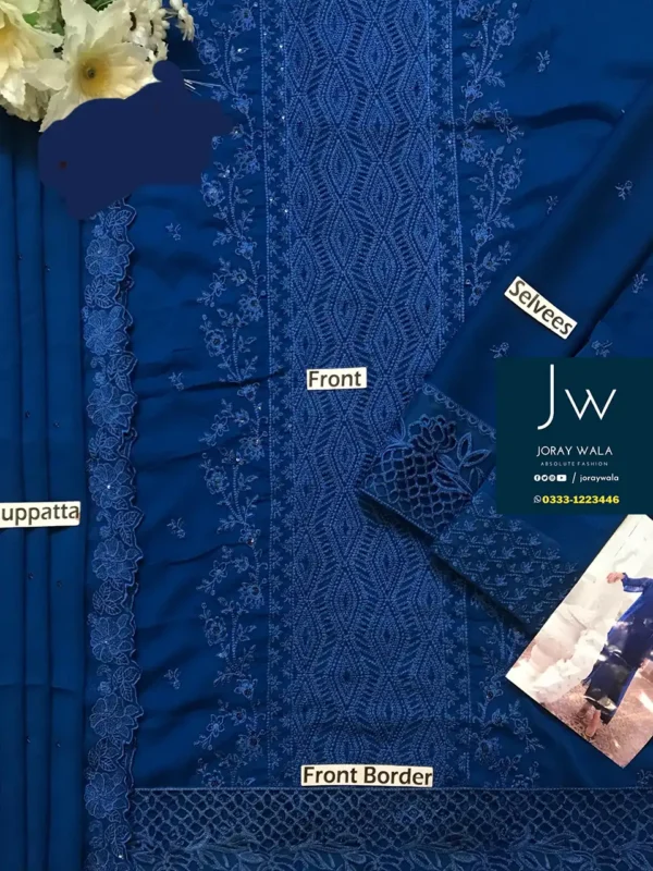 Azure-partywear-fancy-3-pcs-suit-free-delivery-joraywala