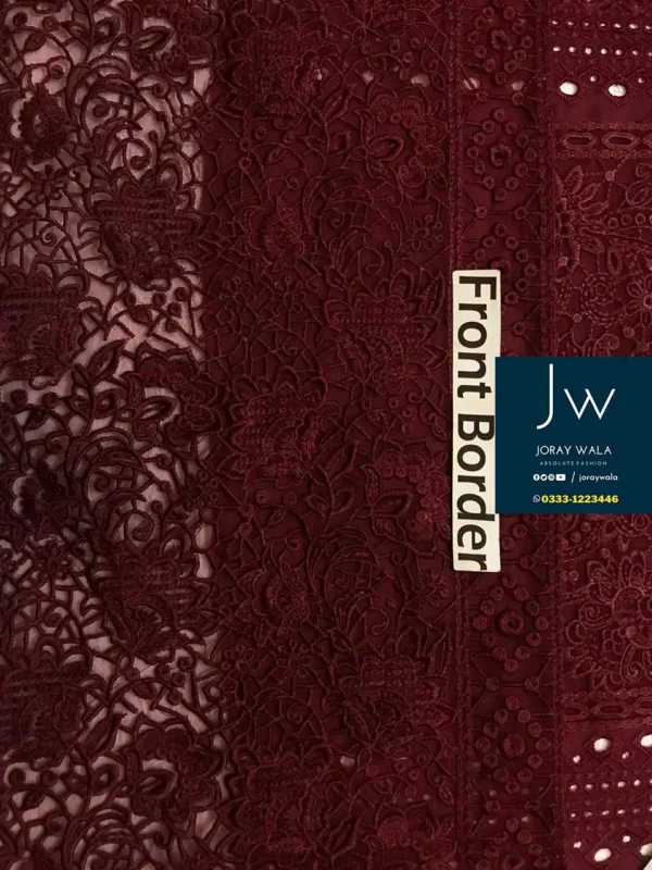 Fancy luxury lawn 3 pcs Suit with chckankari