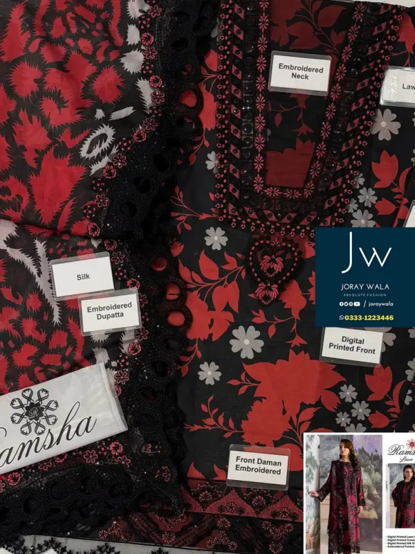 Fancy-partywear-Lawn-3-Pcs- Ramsha-free-delivery-joraywala-3