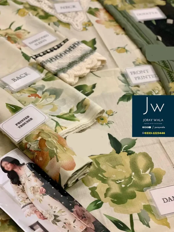 Fancy Digital Printed Lawn 3 Pcs Floral Suit with free delivery all over Pakistan joraywala​