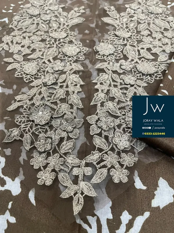 Fancy Lawn Embroidered 3 Pcs unstitched Suit