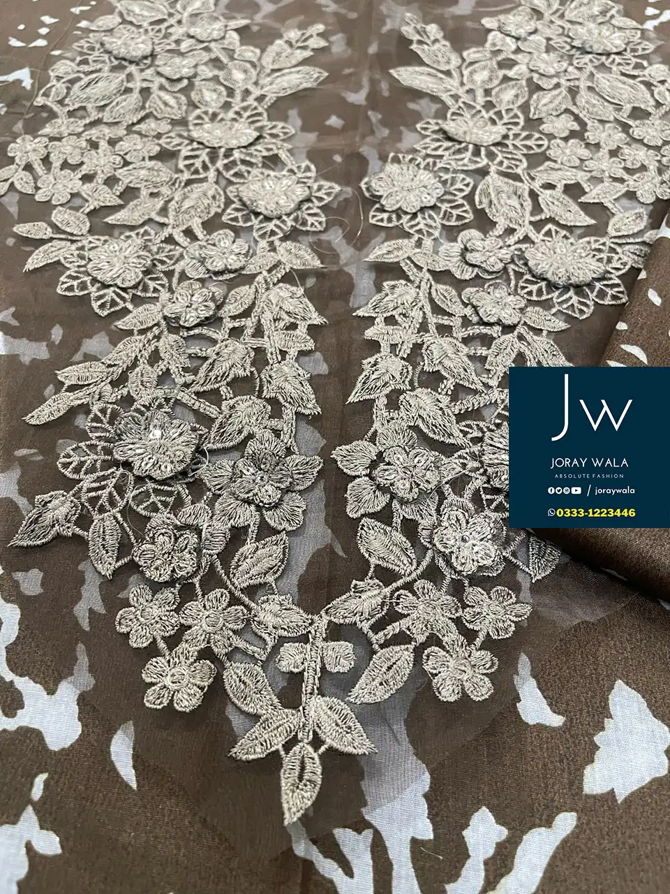 Fancy Lawn Embroidered 3 Pcs unstitched Suit