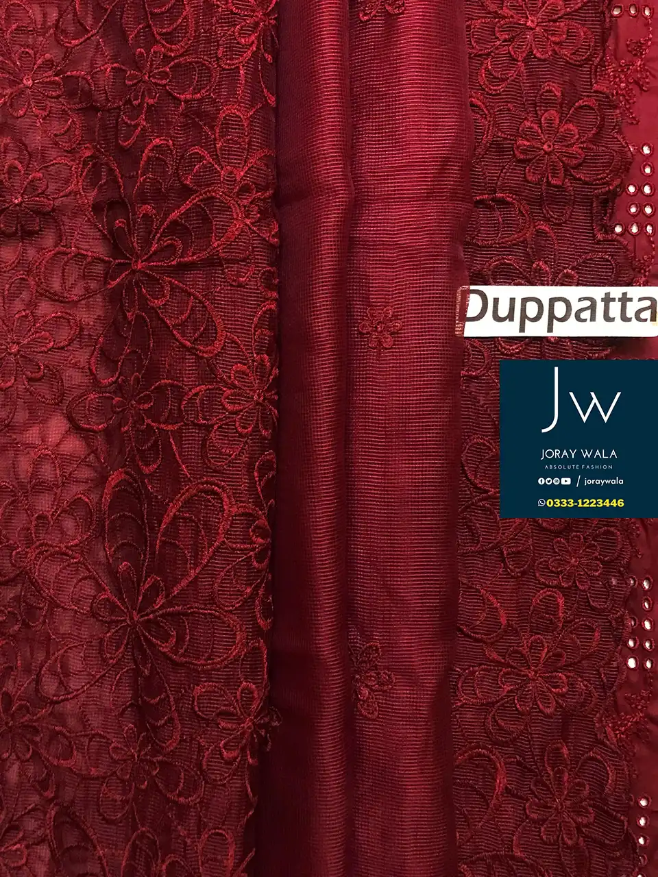 Fancy luxury lawn 3 pcs Suit with chckankari