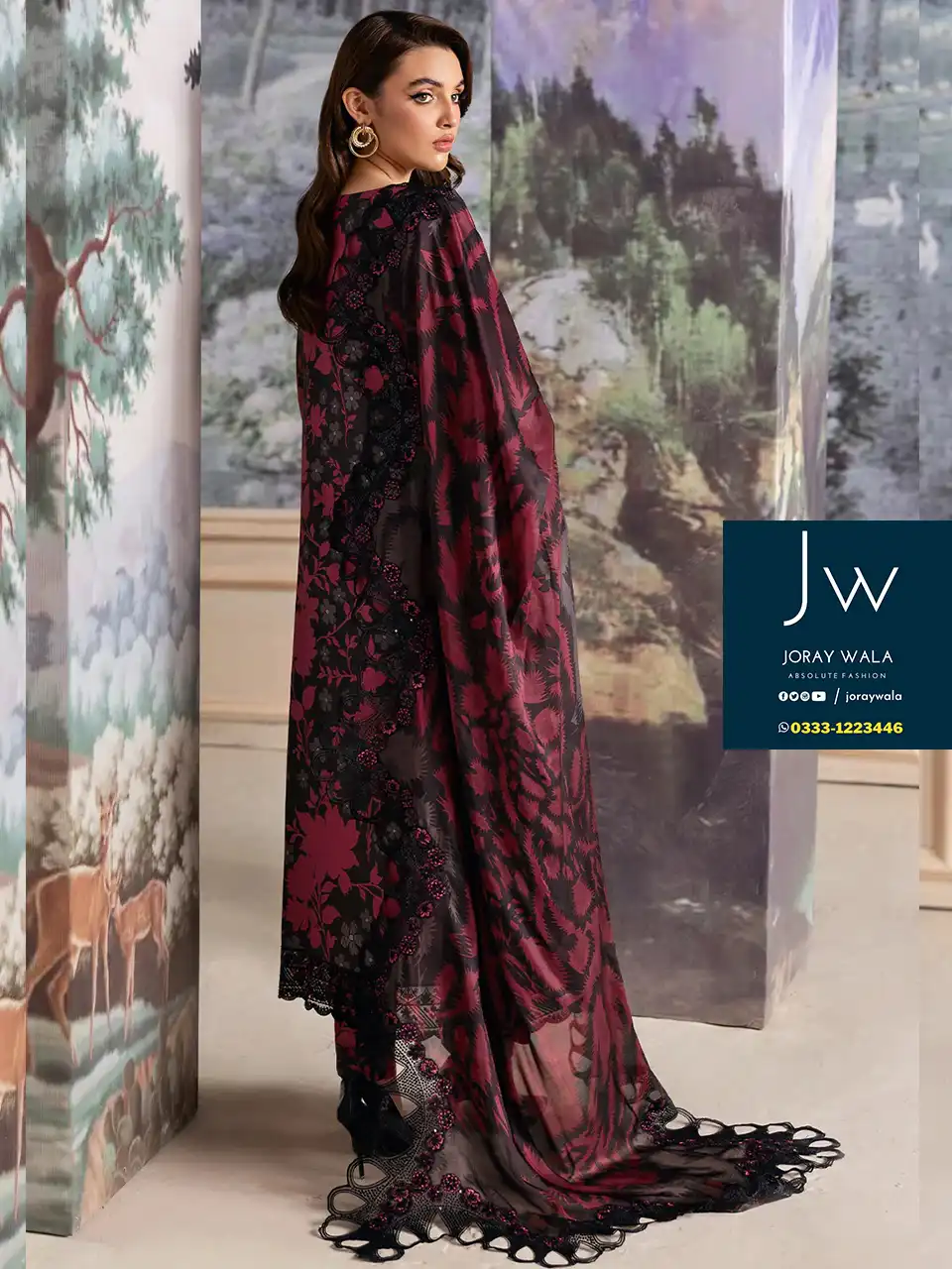 Fancy-partywear-Lawn-3-Pcs- Ramsha-free-delivery-joraywala-3