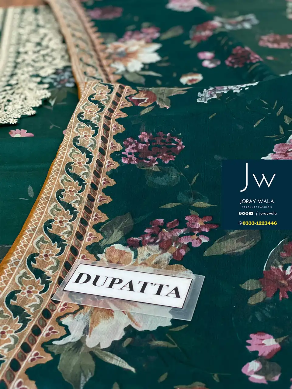 Fancy lawn collection 3 Pcs with Embroidered Suit available at joraywala