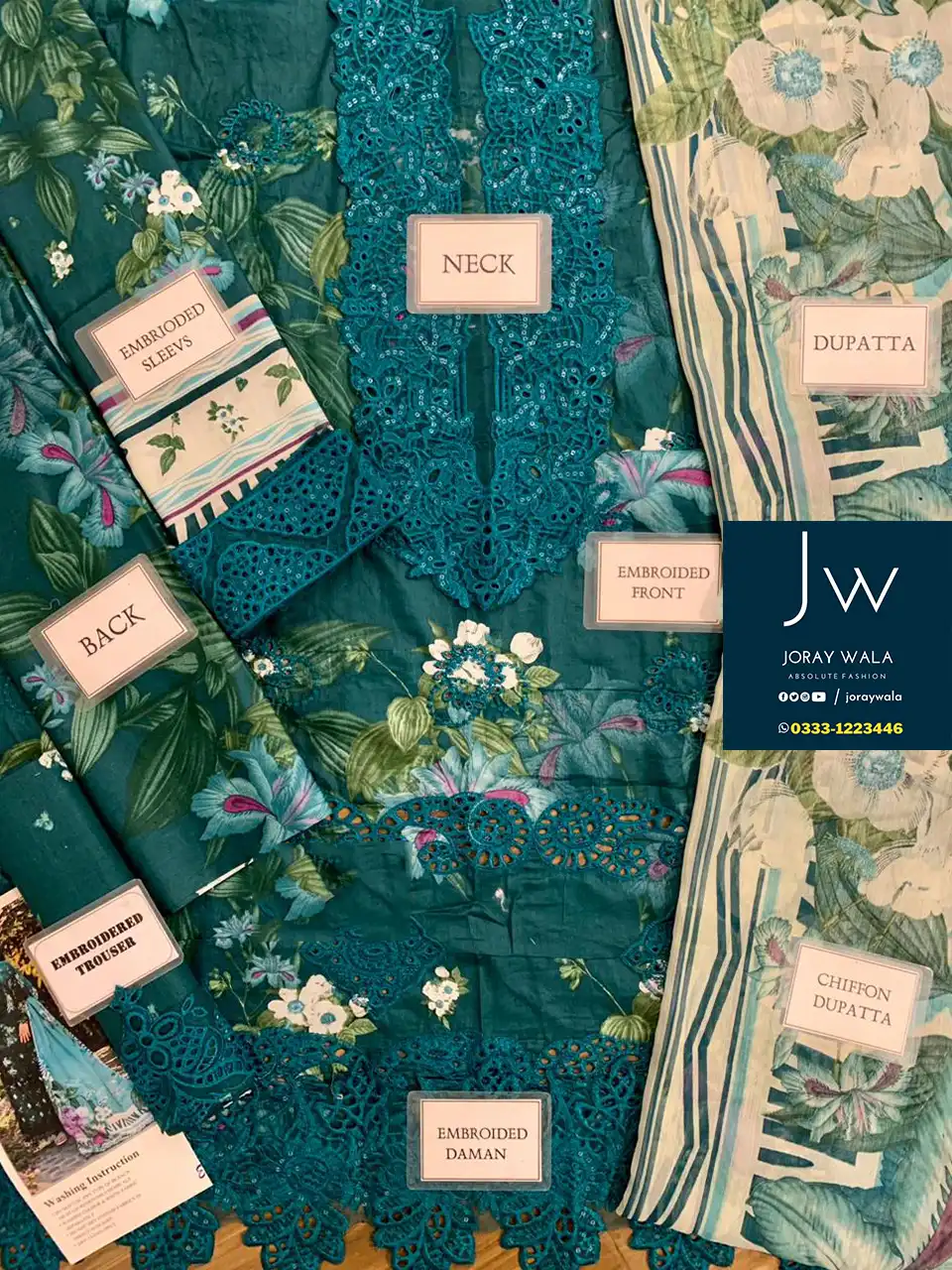 fancy-Chickankari-lawn-embroidered-3-pcs-suit-joraywala-replica