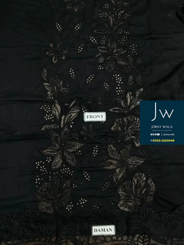 Partywear-fancy -lawn-3-pcs-suit- heavy-embroidery -with-fancy -dupatta-free-delivery-joraywala